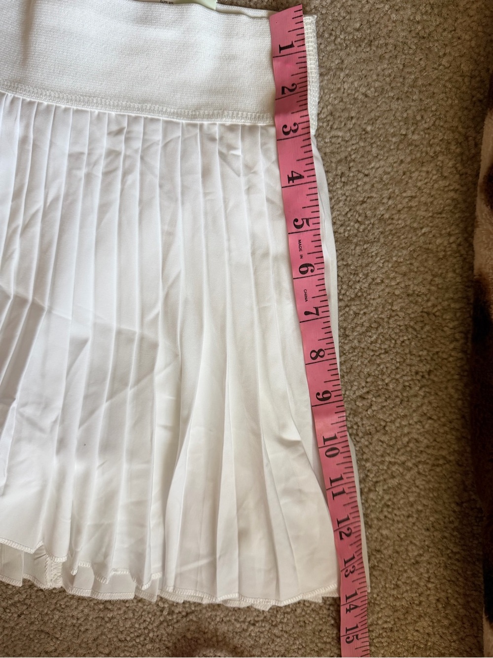 SO White Pleated Athletic Skort XS NWT High Rise Sporty - Picture 6 of 8